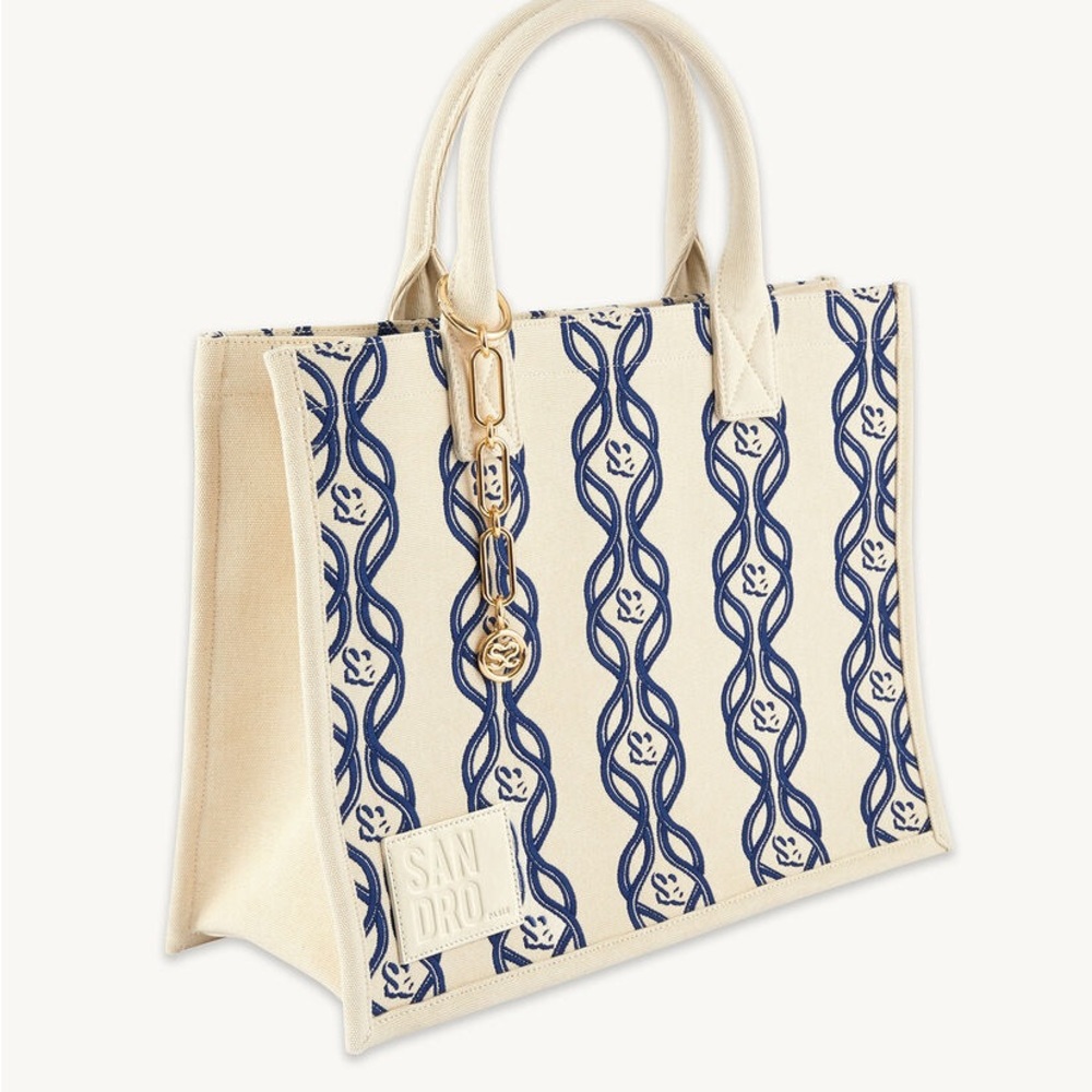 SANDRO monogram-printtote bag NWT - Picture 2 of 8